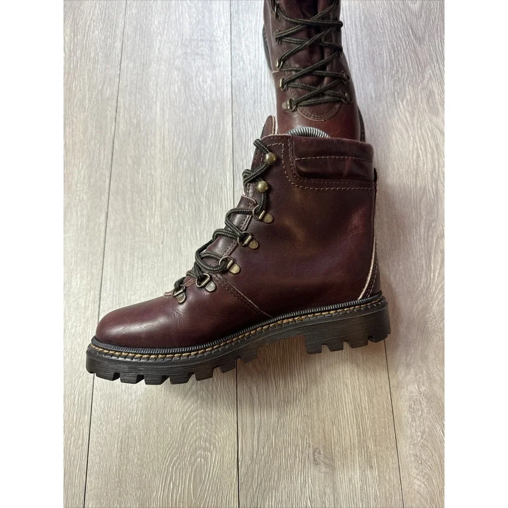 Vintage Sebago Drysides Sz 7.5 Men's Maroon Color Waterproof Hiking Trail‎